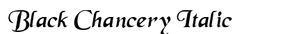Black Chancery Italic Preview
