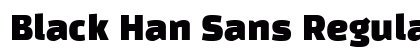 Black Han Sans Regular preview