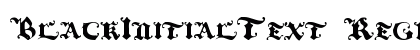 BlackInitialText Regular preview