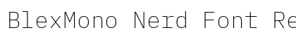 BlexMono Nerd Font Regular Preview