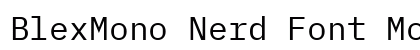 BlexMono Nerd Font Mono Book preview