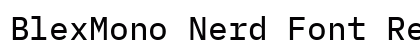 BlexMono Nerd Font Regular Preview