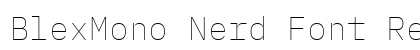 BlexMono Nerd Font Regular Preview