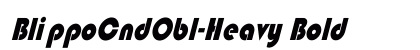 BlippoCndObl-Heavy Bold preview