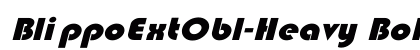 BlippoExtObl-Heavy Bold preview