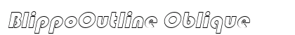BlippoOutline Oblique preview