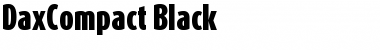 DaxCompact-Black Regular Font