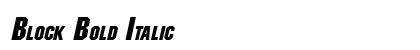 Block Bold Italic Preview