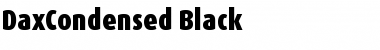 DaxCondensed-Black Regular Font