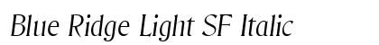 Blue Ridge Light SF Italic preview
