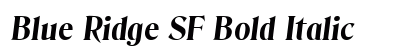 Blue Ridge SF Bold Italic Preview