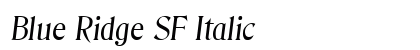 Blue Ridge SF Italic preview