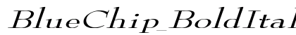 BlueChip_BoldItalic Bold preview