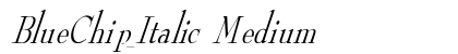 BlueChip_Italic Medium preview