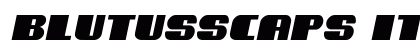 BlutussCaps Italic preview