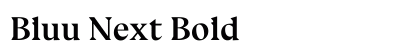 Bluu Next Bold preview
