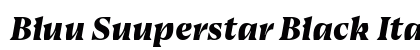 Bluu Suuperstar Black Italic preview