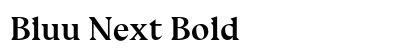 Bluu Next Bold preview