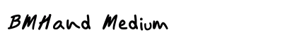 BMHand Medium preview