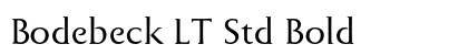 Bodebeck LT Std Bold preview