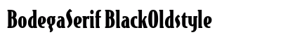 BodegaSerif BlackOldstyle Preview