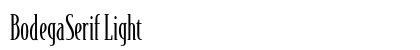 BodegaSerif Light Preview
