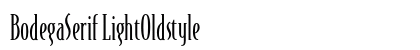 BodegaSerif LightOldstyle Preview