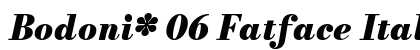 Bodoni* 06 Fatface Italic preview