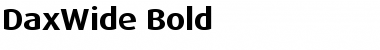 DaxWide Regular Font