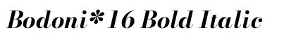 Bodoni* 16 Bold Italic Preview