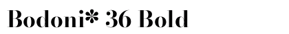 Bodoni* 36 Bold preview