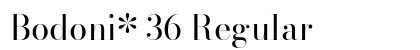 Bodoni* 36 Regular preview