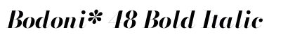 Bodoni* 48 Bold Italic Preview