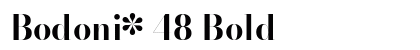 Bodoni* 48 Bold preview