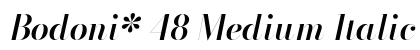 Bodoni* 48 Medium Italic Preview