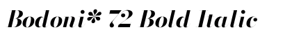 Bodoni* 72 Bold Italic Preview