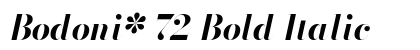 Bodoni* 72 Bold Italic Preview