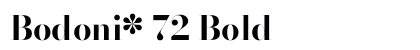 Bodoni* 72 Bold preview