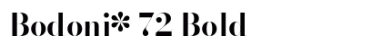 Bodoni* 72 Bold preview
