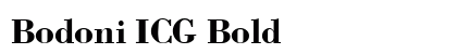 Bodoni ICG Bold Preview