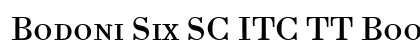 Bodoni Six SC ITC TT Book preview