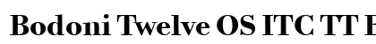 Bodoni Twelve OS ITC TT Bold preview