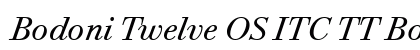 Bodoni Twelve OS ITC TT BookIta Preview