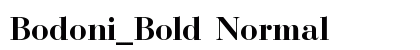 Bodoni_Bold Normal preview