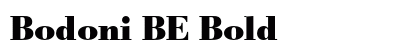 Bodoni BE Bold Preview