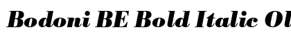Bodoni BE Bold Italic Oldstyle Figures preview