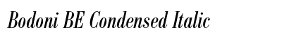 Bodoni BE Condensed Italic Preview