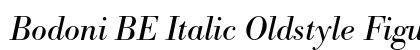 Bodoni BE Italic Oldstyle Figures preview