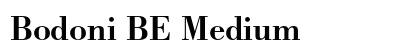 Bodoni BE Medium Preview