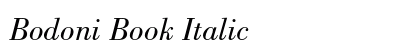 Bodoni Book Italic Preview